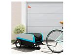 Fahrradanhänger in Schwarz und Blau, 45 kg, Eisen, Sportartikel, Outdoor-Aktivitäten, Radsport, Fahrradzubehör, 9,65 kg