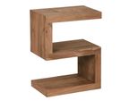 Wohnling WL1.431 Beistelltisch Mumbai Massivholz Akazie S Cube 30 Cm X 44 Cm X 60 Cm