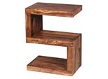 Wohnling WL1.302 Beistelltisch Mumbai Massivholz Sheesham S Cube 30 Cm X 44 Cm X 60 Cm