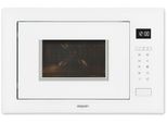 EXQUISIT Einbau-Mikrowelle EMW25-G-020, weiß, B:59,5cm H:38,6cm T:37,5cm, Mikrowellen, 2-in-1 Gerät: Aufwärmen oder Grillen – Genuss im Handumdrehen, Einbau-Mikrowelle