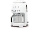 SMEG Filterkaffeemaschine DCF02WHEU, weiß, 1,4 l, 10, Kaffeemaschinen, inkl. Permanentfilter, Filterkaffeemaschine