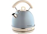 ARIETE Wasserkocher 2877BL Vintage, blau (aquablau), H:28cm Ø:21cm, Wasserkocher, Wasserkocher