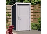 Garten-Geräteschrank WEKA, grau, Massivholz, Gerätehäuser, Garten-Geräteschrank, BxTxH: 97x100x200,5 cm