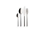 Besteck-Set VILLEROY & BOCH Tafelbesteck Piemont 4er Set silber, silber, Essbesteck-Sets, Besteck-Set
