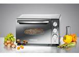 ROMMELSBACHER Minibackofen BGS 1400, silber (schwarz, silberfarben), B:45,5cm H:30cm T:38,5cm, Minibacköfen, Minibackofen