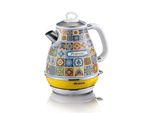 ARIETE Wasserkocher 2869PO Positano, bunt (gemustert), B:22cm H:30cm T:22cm, Wasserkocher, Wasserkocher