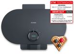 SEVERIN Waffeleisen WA 2118, schwarz (mattschwarz), B:24cm H:10cm T:34,9cm, Waffeleisen, Waffeleisen