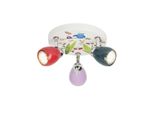 Brilliant Lampe Birds LED Spotrondell 3Flg Bunt 3X LED-PAR51, GU10, 3W Led-Reflektorlampen Inklusive, (250Lm, 3000K) KöPfe Schwenkbar