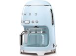 SMEG Filterkaffeemaschine DCF02PBEU, blau (pastellblau), 1,4 l, 10, Kaffeemaschinen, inkl. Permanentfilter, Filterkaffeemaschine