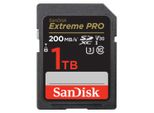 SANDISK Speicherkarte SDXC Extreme PRO, 2 Jahre RescuePRO Deluxe, schwarz, 1000 GB, Speicherkarten, Speicherkarte