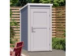 Garten-Geräteschrank WEKA, grau, Massivholz, Gerätehäuser, Garten-Geräteschrank, BxTxH: 97x100x200,5 cm