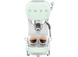 SMEG Espressomaschine ECF02PGEU, grün (pastellgrün), B:14,9cm H:33cm T:32,9cm, Kaffeemaschinen, Espressomaschine
