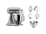 KITCHENAID Küchenmaschine 5KSM175PSE, silber (contour silber), B:24cm H:36cm T:37cm, Küchenmaschinen, mit Zubehör im Wert von ca. 112,-€ UVP, Küchenmaschine
