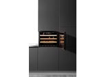 AMICA Einbauweinkühlschrank WK 341 200 S, Energieeffizienz: G, schwarz, B:59cm H:45,5cm T:60,8cm, Weinkühlschränke, LED-Beleuchtung, Einbauweinkühlschrank