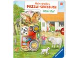 Kinderbuch RAVENSBURGER Pappbilderbuch, Mein großes Puzzle-Spielbuch Bauernhof, bunt, B:21cm H:23,5cm, Bücher, Kinderbuch