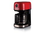 ARIETE Filterkaffeemaschine 1396R Moderna rot,1,5 L mit Timer, Programmwahl und Warmhaltefunktion, rot, 15, Kaffeemaschinen, Filterkaffeemaschine