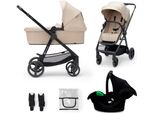 Kombi-Kinderwagen KINDERKRAFT NEWLY 3IN1 MINK PRO, Baby, beige (sand beige), Kinderwagen Kombi-Kinderwagen