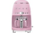 SMEG Filterkaffeemaschine DCF02PKEU, rosa (cadillac pink), 1,25 l, 10, Kaffeemaschinen