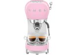 SMEG Espressomaschine ECF02PKEU, pink (cadillac pink), B:14,9cm H:33cm T:32,9cm, Kaffeemaschinen, Herausnehmbare Tassenablage, Espressomaschine