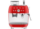 SMEG Espressomaschine EGF03RDEU, rot, B:44cm H:44,3cm T:34cm, Kaffeemaschinen, mit integrierter Kaffeemühle, Espressomaschine