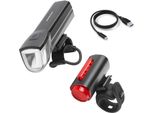 Fahrradbeleuchtung Fischer Fahrrad "Fischer Led Beleuchtungsset Mit 360Â Bodenleuchte", Schwarz, Fahrradlampen, Mit ZusäTzlicher Bodenleuchte