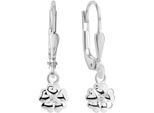 Paar OhrhäNger Firetti "Schmuck Geschenk Silber 925 Ohrschmuck Ohrringe Herzen", Silber (Silberfarben, Kristallweiß, Kristallweiß), Ohrringe, Damen, Silber 925 (Sterlingsilber), Mit Zirkonia (Synth.)