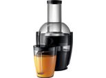 PHILIPS Zentrifugenentsafter HR1856/70, schwarz, Entsafter, Viva Collection, mit Tropfstopp, QuickClean, Zentrifugenentsafter