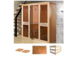 Sauna WEKA Kaarina 2, beige (natur), ohne Ofen, (ohne Ofen), Saunen, Sauna, ohne Ofen