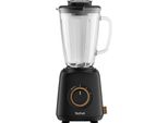 TEFAL Standmixer Eco Respect, schwarz, B:16cm H:42cm T:16cm, Zerkleinerer, im Öko-Design, 1,75 L, 4 Klingen, BL46EN, Standmixer