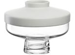 Dekovase LEONARDO GK/Vase + Top RIVA, weiß, B:21cm H:16,5cm T:21cm, Glas, Keramik, Vasen, Dekovase