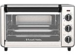 RUSSELL HOBBS Minibackofen Express AIRFRY 26680-56, grau (edelstahl), B:36,5cm H:27,8cm T:45,1cm, Minibacköfen, 5 Funktionen, 20l, Pizza Ø 30cm, Frittierkorb, Backblech & Grillrost, Minibackofen