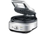 SAGE Waffeleisen SWM520BSS the No-Mess Waffle, silber (brushed stainless steel (edelstahl)), B:22,6cm H:14,6cm T:28,7cm, Waffeleisen, Waffeleisen