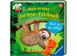 Kinderbuch RAVENSBURGER Pappbilderbuch, Mein erstes Vorlese-Fühlbuch Bist du ein Affe?, bunt, B:16,7cm H:16,7cm, Bücher, Kinderbuch