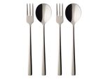 Besteck-Set VILLEROY & BOCH Spaghetti Besteck-Set Daily Line 21,5 cm silber, silber, Essbesteck-Sets, Besteck-Set