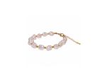 Armband Firetti "Schmuck Geschenk Armschmuck Armkette Nuggets", Gold (Gelbgoldfarben, Weiß), ArmbäNder, Damen, 22Cm, Messing, Armband, Made In Germany - Mit Perlmutt