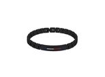 Armband Tommy Hilfiger "Schmuck Edelstahl Armschmuck Gliederkette Dressed", Bunt (Schwarz, Weiß, Blau, Rot), ArmbäNder, Herren, 20,5Cm, Edelstahl, Armband