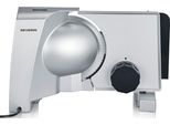 SEVERIN Allesschneider AS 3917, grau, B:36cm H:24,5cm T:23,4cm, Allesschneider, Fingerschutz, Brotschneidemaschine Schnittstärke stufenlos einstellen, Allesschneider