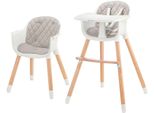 Hochstuhl KINDERKRAFT SIENNA, Kinder, Gr. B/H/T: 58cm x 96cm x 60cm, grau, Stühle Hochstuhl