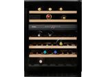 AMICA Weinkühlschrank WK 341 110-2 S, Energieeffizienz: G, schwarz, B:59,5cm H:82cm T:62cm, Weinkühlschränke, für 45 Standardflaschen á 0,75l, Standkühlschrank, Weinkühlschrank