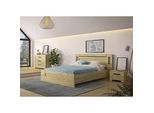 Schlafzimmer-Set GAMI Sofia, gold (eiche goldfarben), B/H: 180cm x 200cm, Schlafzimmermöbel-Sets