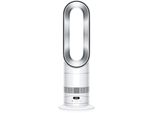 Standventilator DYSON AM15 Hot&Cool HF1, 2 in 1 Ventilator & Heizlüfter für jede Jahreszeit, weiß, silber, B:15,2cm H:58,5cm T:11,5cm, Ventilatoren, Air Multiplier, Sleep-Timer, 10 Einstellungen, App-Anbindung