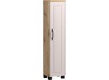 Midischrank Welltime "Cadiz, GedäMpfte Scharniere", Kaschmir, B:30Cm H:130Cm T:35Cm, Mdf, SchräNke, Midischrank