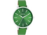 Quarzuhr OOZOO, grün, Armbanduhren, Damen, Quarzuhr, Armbanduhr, Damenuhr, Herrenuhr, Lederarmband