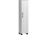 Midischrank Welltime "Cadiz, GedäMpfte Scharniere", Matt Weiß, B:30Cm H:130Cm T:35Cm, Mdf, SchräNke, Midischrank