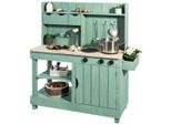 Outdoor-SpielküChe Muddy Buddy "Explorer", GrüN, SpielküChen, Kinderb:102Cm H:105Cm T:40Cm, Holz, MatschküChe, SalbeigrüN, B:102Cm H:105Cm T:40Cm