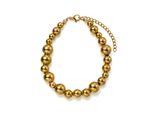 Armband "Schmuck Geschenk Edelstahl Armschmuck Armkette Kugeln", Gelbgoldfarben, Aniston Jewelry & Watches, ArmbäNder, Damen, 23Cm, Edelstahl, Armband, Made In Germany