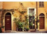 Fototapete Papermoon "ALTSTADT-GASSE In Italien", Bunt, B:5M L:2,8M, Vlies, Tapeten
