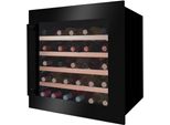 AMICA Einbauweinkühlschrank WK 341 210 S, Energieeffizienz: G, schwarz, B:59cm H:59,5cm T:60,8cm, Weinkühlschränke, LED-Beleuchtung, Einbauweinkühlschrank