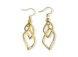 Paar Ohrhaken "Schmuck Geschenk Kupfer Ohrschmuck Ohrringe Blatt", Gold (Gelbgoldfarben), Aniston Jewelry & Watches, Ohrringe, Damen, Edelstahl, Made In Germany
