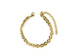 Armband "Schmuck Geschenk Edelstahl Armschmuck Armkette", Gelbgoldfarben, Aniston Jewelry & Watches, ArmbäNder, Damen, 22Cm, Edelstahl, Armband, Made In Germany